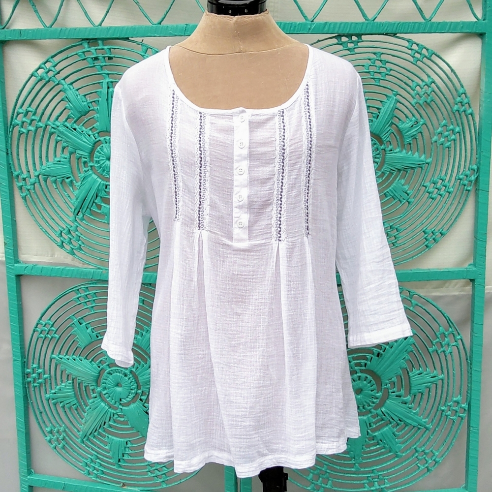 💝Bundle & Save💝 100% Indonesian Cotton Tunic Top